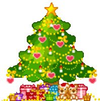 Merry Christmas Christmas Tree Sticker