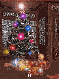 Merry Christmas Christmas Tree GIF