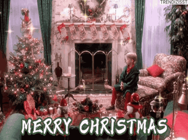 Merry Christmas Gift Giving GIF