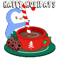 Merry Christmas Happy Holidays Sticker