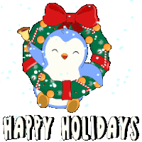 Merry Christmas Happy Holidays Sticker