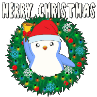 Merry Christmas Happy Holidays Sticker