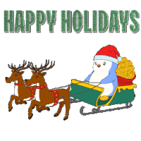 Merry Christmas Happy Holidays Sticker