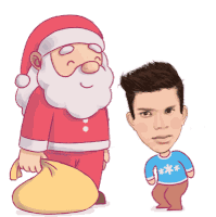 Merry Christmas Santa Sticker