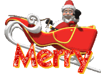 Merry Santa Sticker