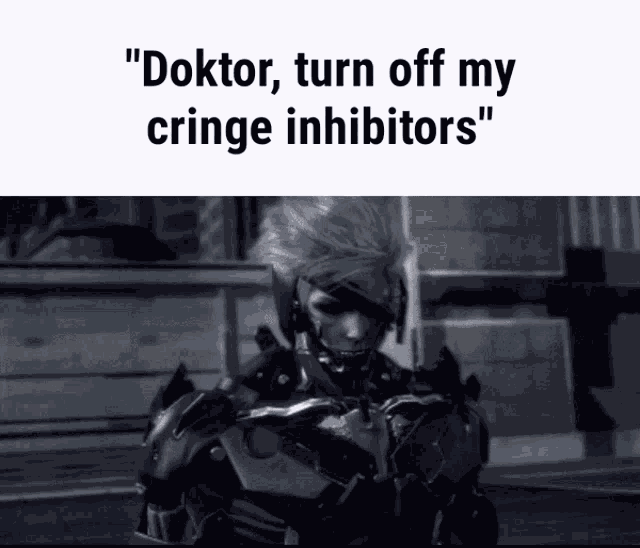 Metal Gear Rising Cringe GIF