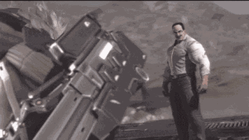 Metal Gear Rising Senator Armstrong GIF