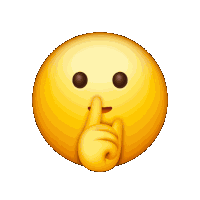 Mewing Shush Sticker