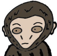 Mia Monkey Shock Sticker