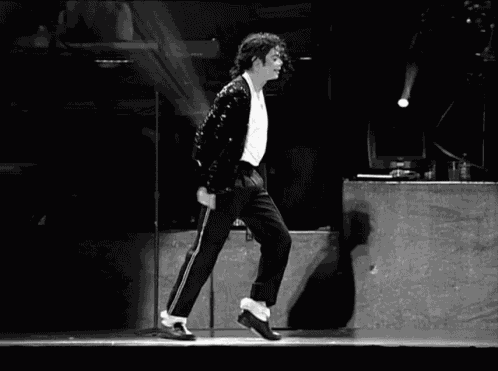 Michae Jackson Moon Walk GIF
