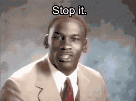 Michael Jordan Stop It GIF