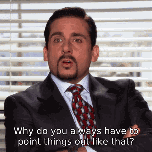 Michael Scott Michael Point Things Out GIF
