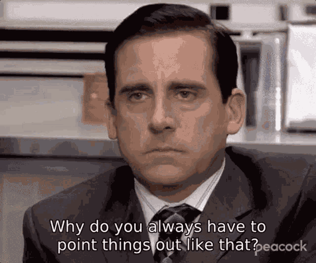 Michael Scott Michael Point Things Out GIF