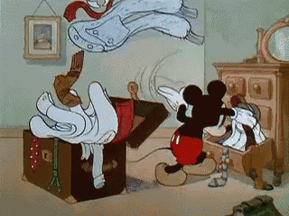 Mickey Mouse Rummaging GIF