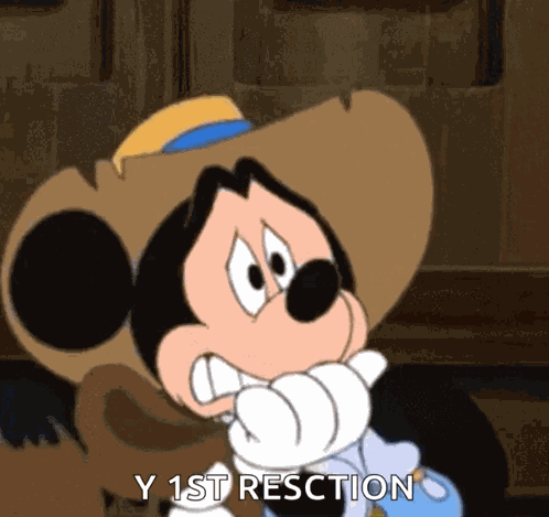 Mickey Scared GIF