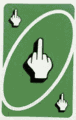 Middle Finger Uno Flip Meme