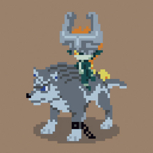 Midna Wolf Link GIF