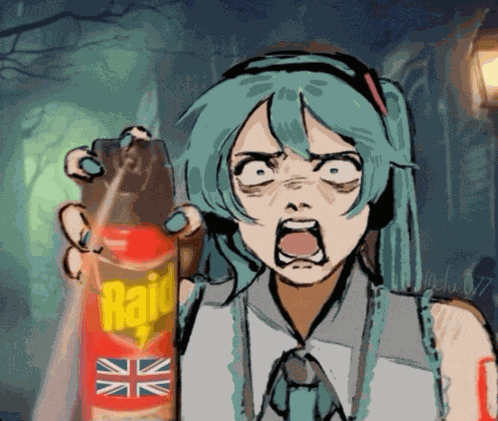 Miku Miku Beam Miku Bug Spray Meme
