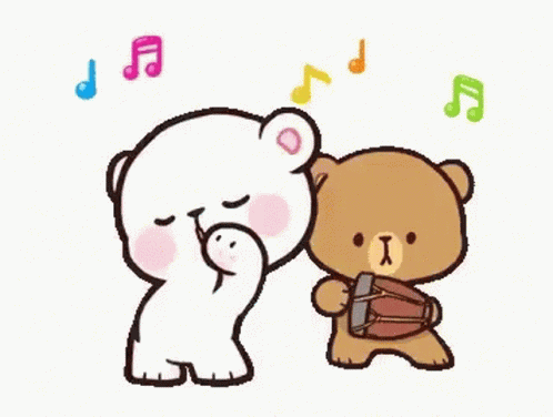 Milk And Mocha Bears Music Lovers GIF