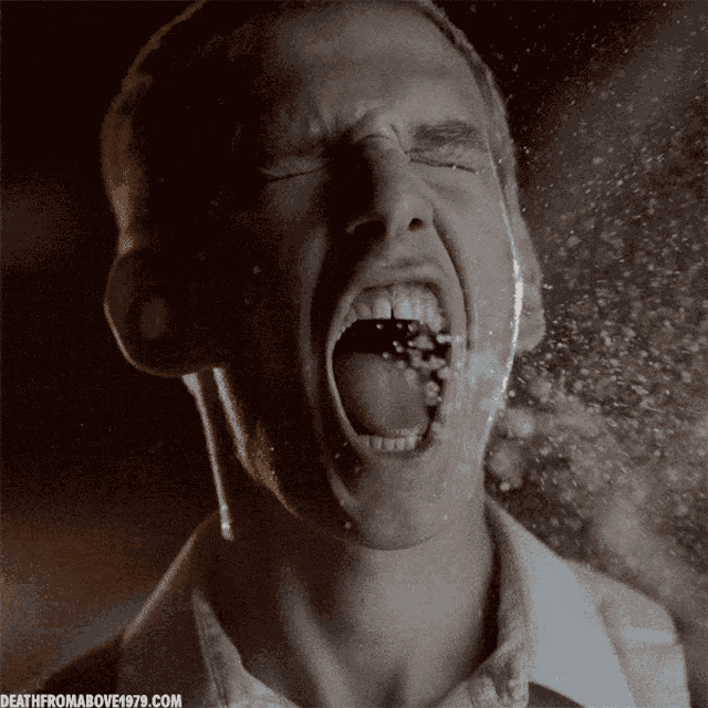 Milky Face Squirt Milk GIF