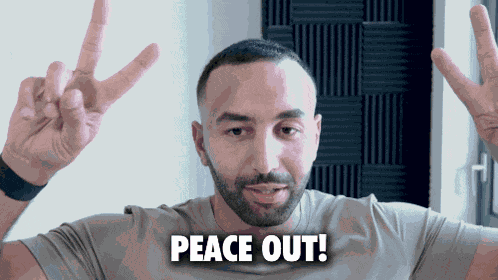 Mina Elias Peace Out GIF
