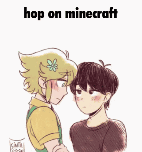 Minecraft Kiss GIF