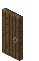 Minecraft Spruce Door Sticker