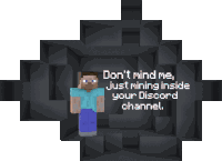 Mining Discord Minecraft Sticker