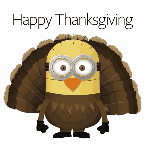Minion Happy Thanksgiving GIF