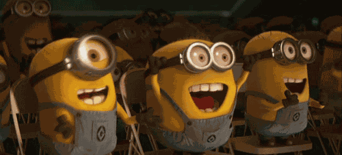 Minions Cheering Despicable Me GIF