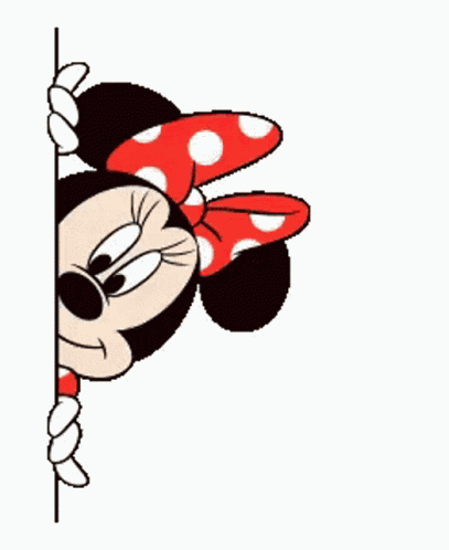Minnie Mouse Peek GIF