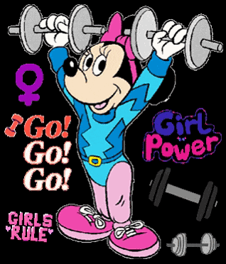 Minnie Mouse Training GIF