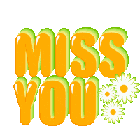 Miss You Animated Text Sticker