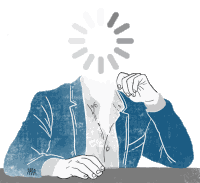 Missing Head Mind Loading Sticker