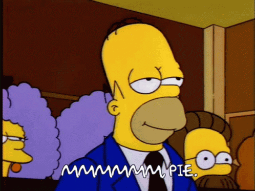 Mmm Pie The Simpsons GIF