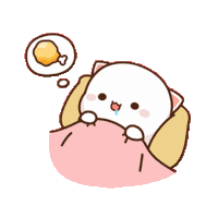 Mochi Cat Hungry Sticker