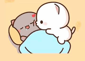 Mochi Cat Kiss GIF