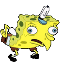 Mock Spongebob Sticker