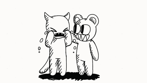 Modified Bear Crying Minotaur GIF
