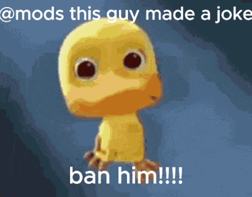 Mods Ban Him GIF
