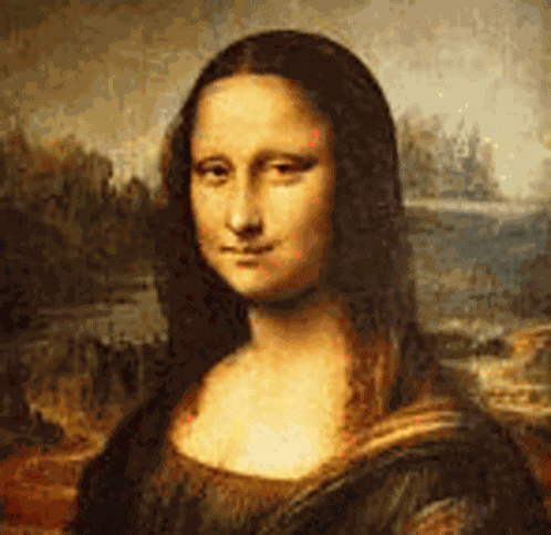 Mona Lisa Make Face GIF