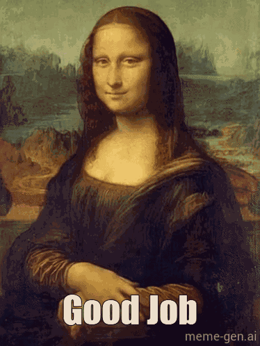 Mona Lisa Thumbs Up GIF