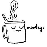 Monday Cup Of Tea Sticker