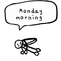 Monday Morning Mondayblahs Sticker
