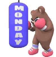 Monday Punching Bag Sticker