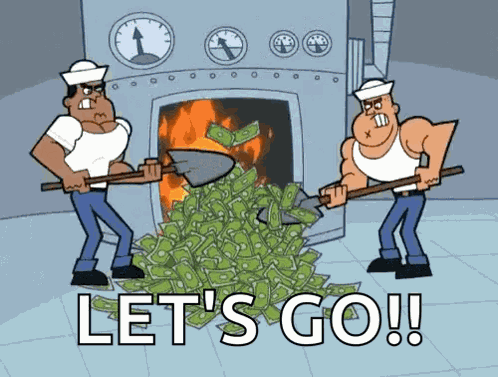 Money Burning GIF