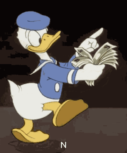 Money Donald Duck GIF