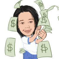 Money Make It Rain Sticker