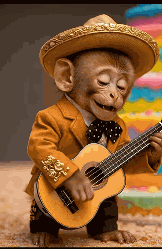 Monkey Birthday GIF