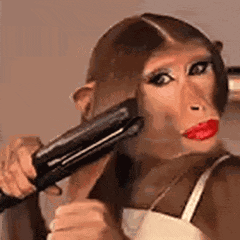 Monkey Hair GIF